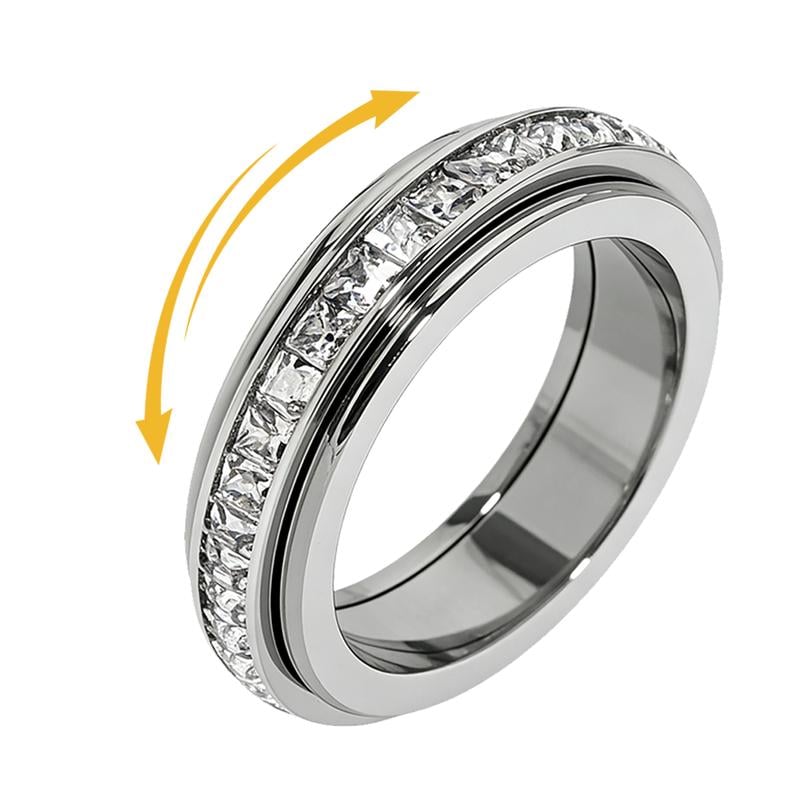 CalmAura – Titanium Anxiety Comfort Relief Ring