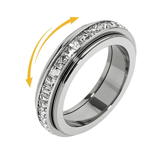 CalmAura – Titanium Anxiety Comfort Relief Ring