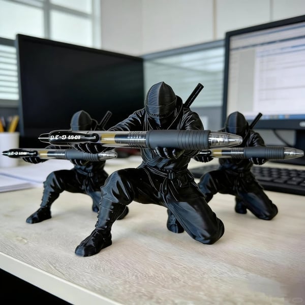 ShadowBlade – 3D  Samurai Pen Holder Desk Organizer