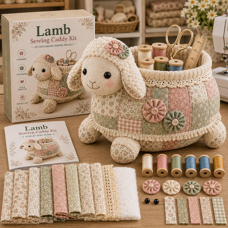 SewCottage – DIY Vintage Patchwork Sewing Caddy