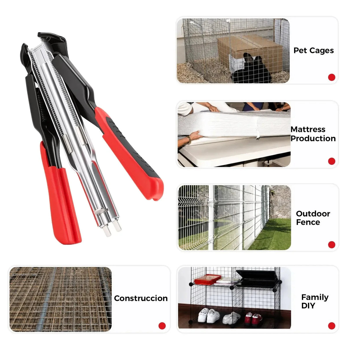 ClipForge – Spring-Loaded Hog Ring Pliers Kit