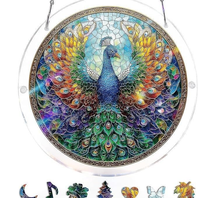 EmeraldFlame – Acrylic 80 Pcs Suncatcher Puzzle