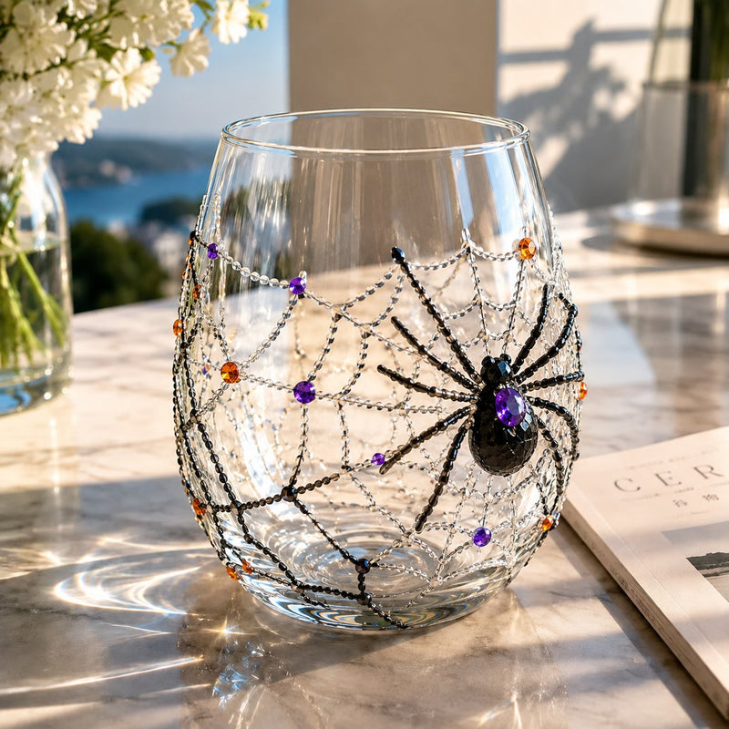 SpookySip – Artisan Halloween Drinking Glass