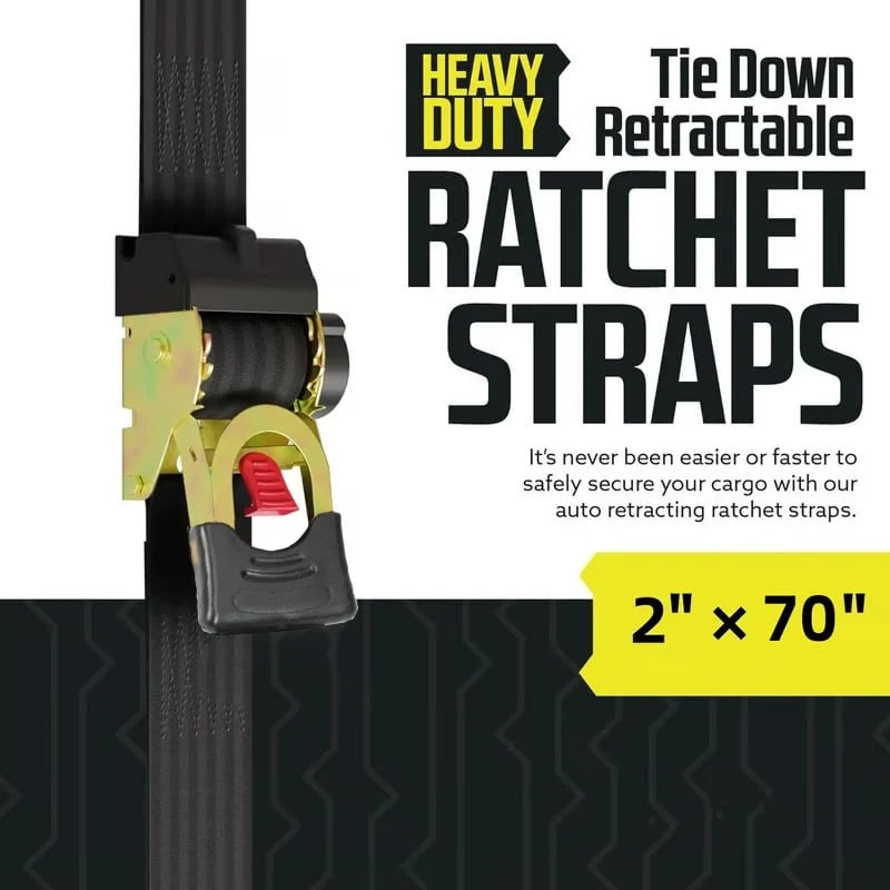 CargoLock – Heavy Duty Auto Ratchet Tie Down Strap