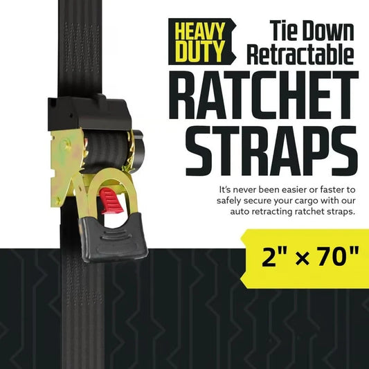 CargoLock – Heavy Duty Auto Ratchet Tie Down Strap