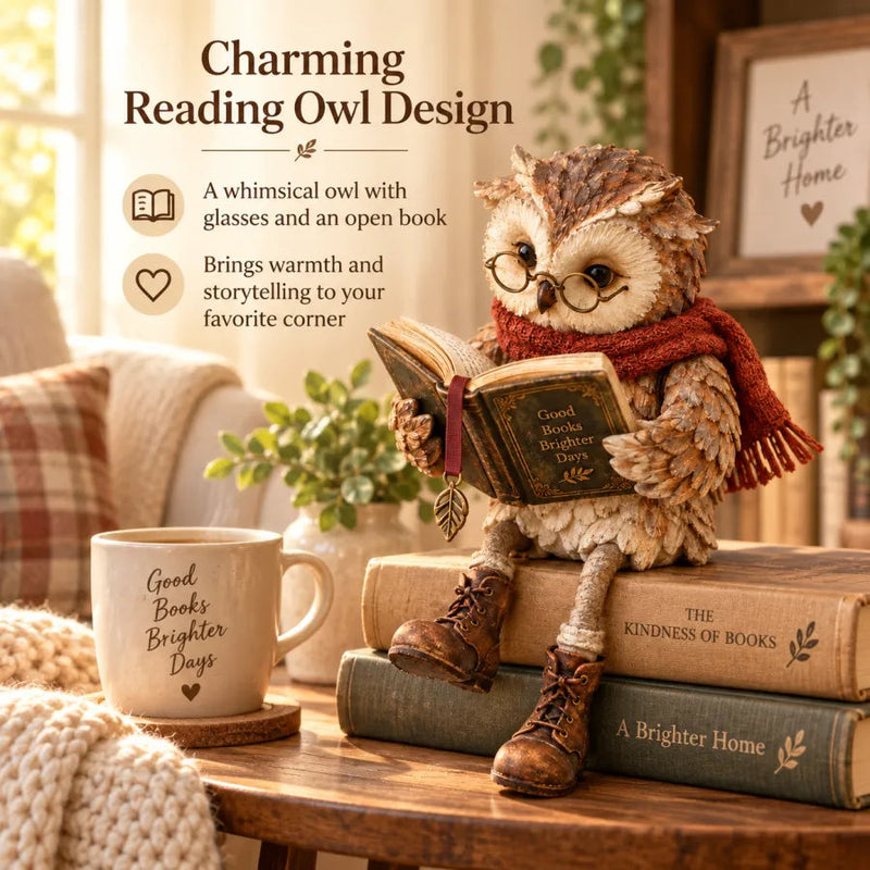 StoryHaven – Reading Owl Figurine