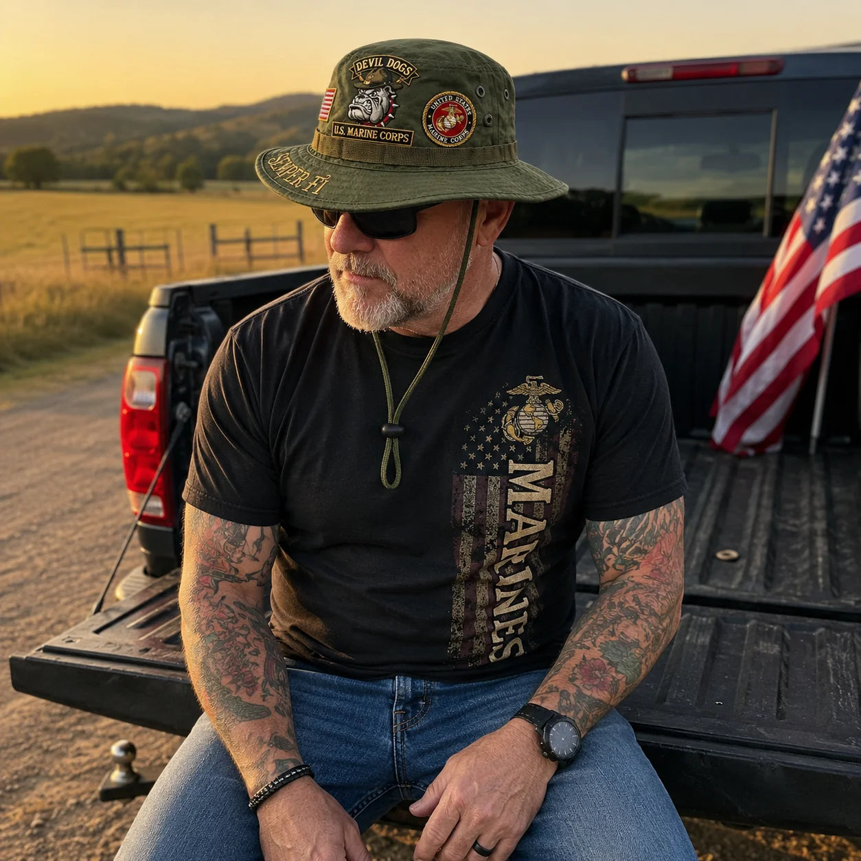 PatriotWear – Outdoor Military Tribute Boonie Hat