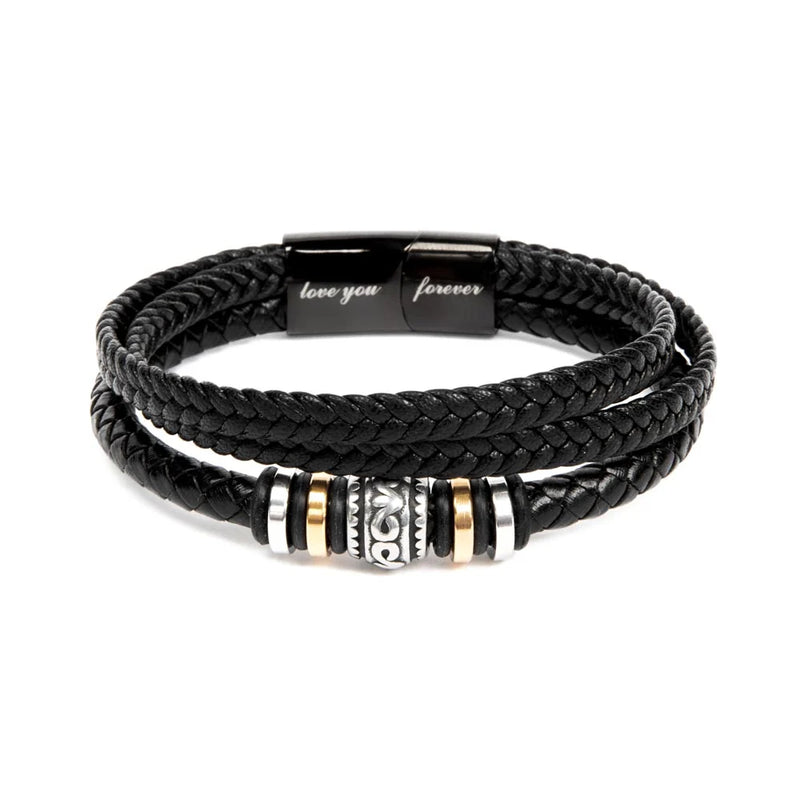 ForeverBond – Love You Forever Leather Bracelet