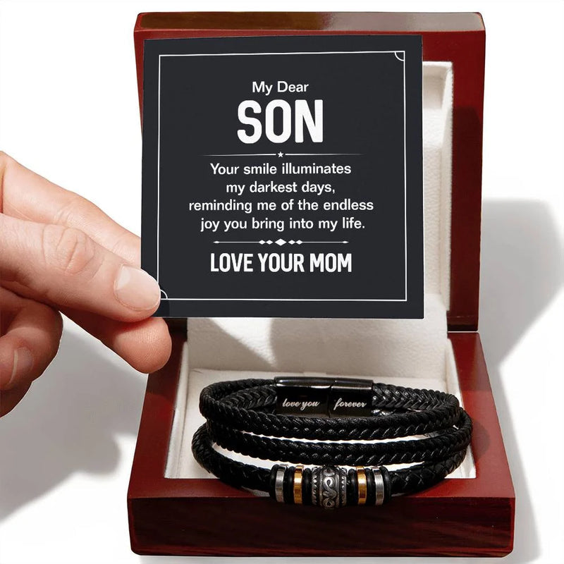 ForeverBond – Love You Forever Leather Bracelet