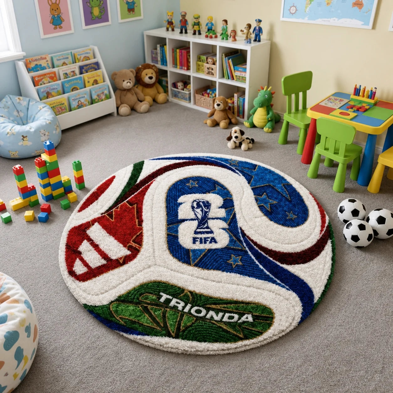 MatchSphere – FIFA Inspired Soccer Ball Area Rug