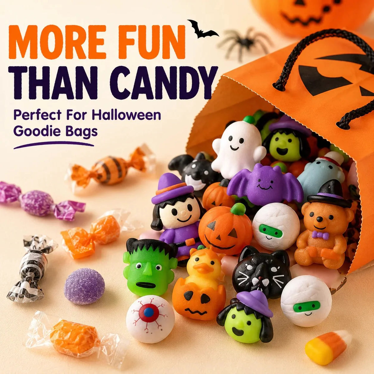 SpookJoy – 30-Piece Halloween Mochi Squishy Toy Set