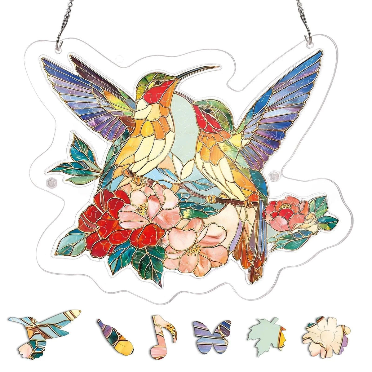 EmeraldFlame – Acrylic 80 Pcs Suncatcher Puzzle