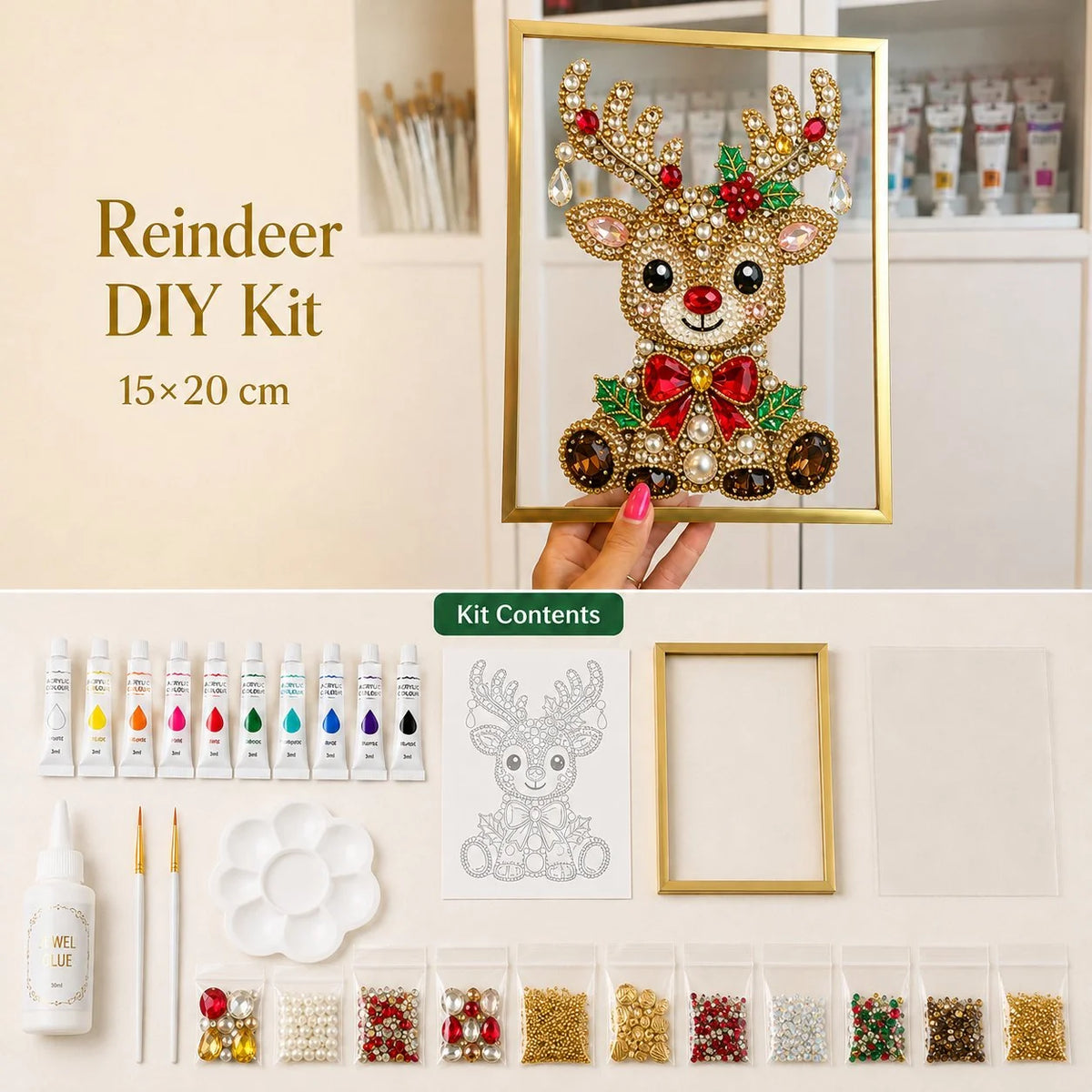 SparkleTree – Christmas Gem & Pearl Art Kit
