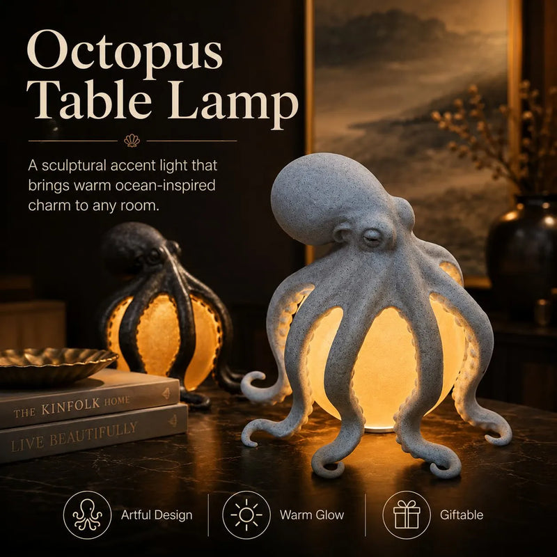 OceanAura – Coastal Octopus Ambient Table Lamp