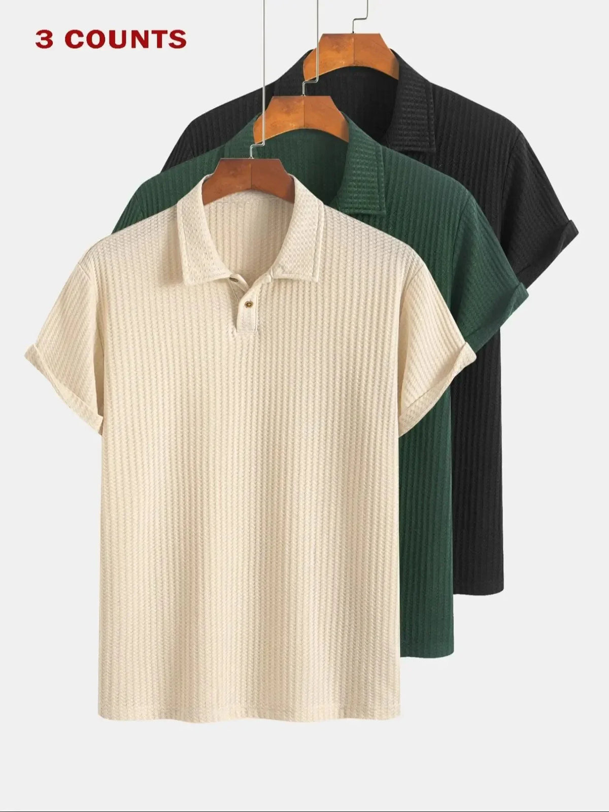 PoloMuse – Men’s 3-Pack Everyday Polo Shirts