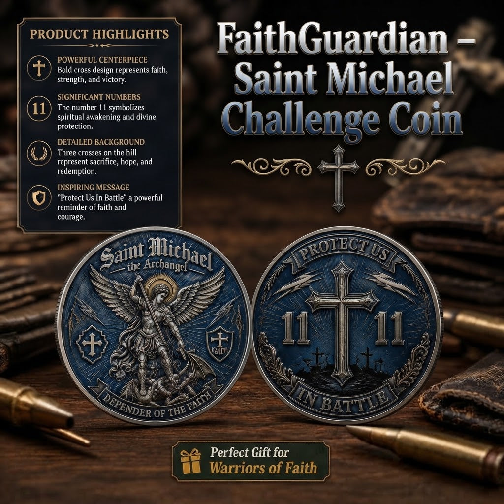 FaithGuardian – Saint Michael Challenge Coin