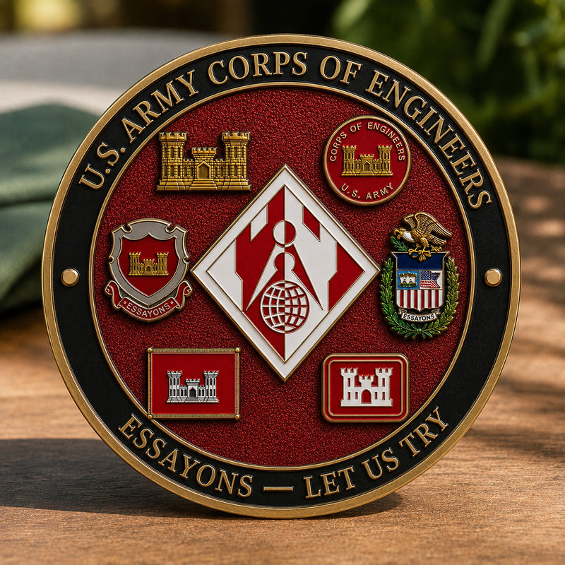 CorpsCrest – U.S. Army Corps of Engineers “Essayons” Coin