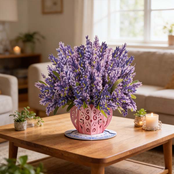 🌼💌 Forever-Blooming 3D Flower Pop-Up Card– Personalized Love Message & Everlasting Bloom 🎁