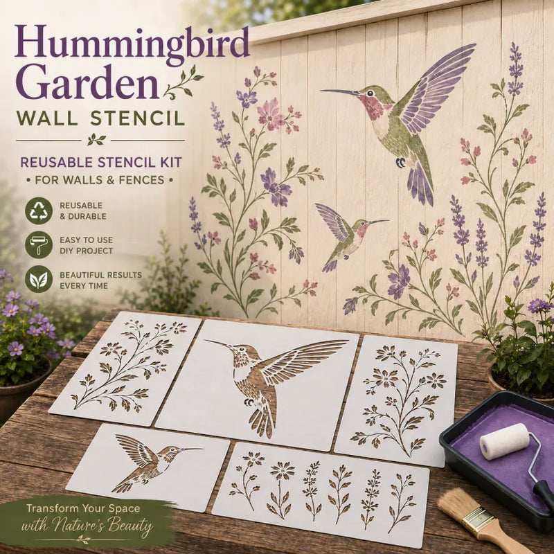 GardenCraft – Reusable Decorative Garden Wall Stencil