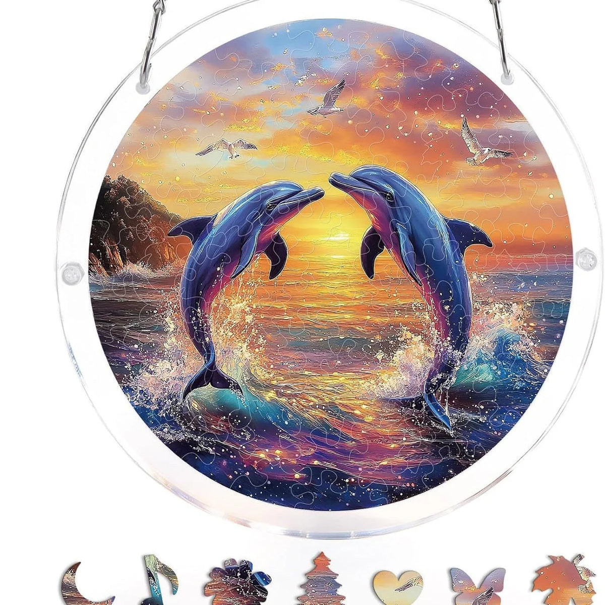 EmeraldFlame – Acrylic 80 Pcs Suncatcher Puzzle