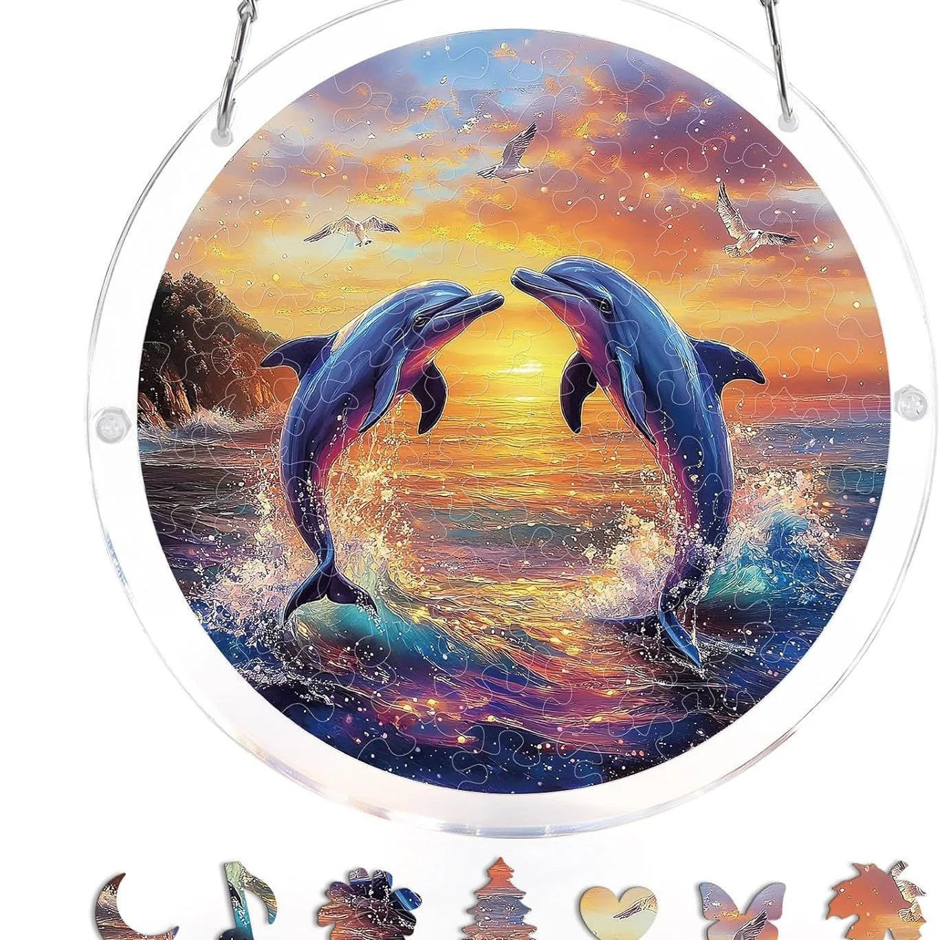 EmeraldFlame – Acrylic 80 Pcs Suncatcher Puzzle