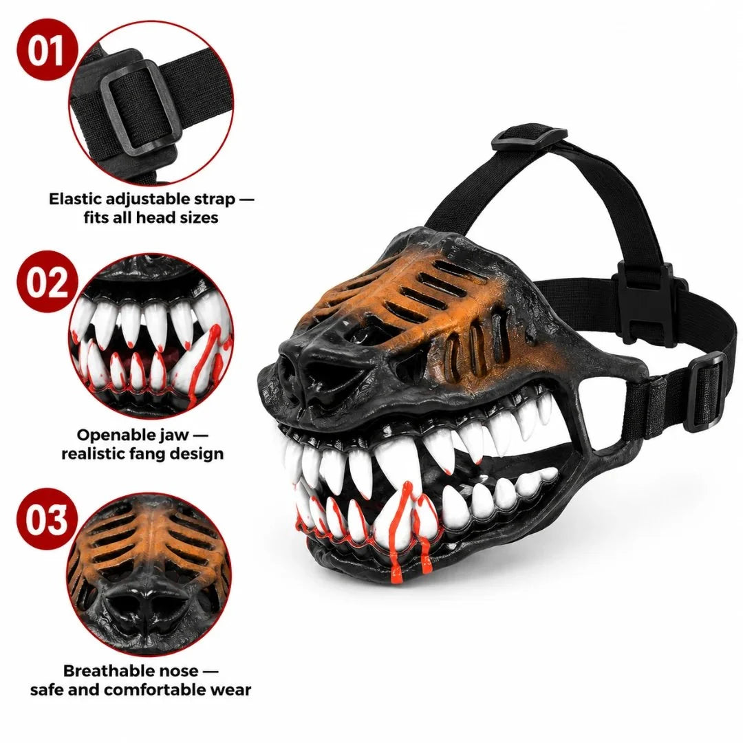 HellHound – Scary Monster Dog Costume Muzzle