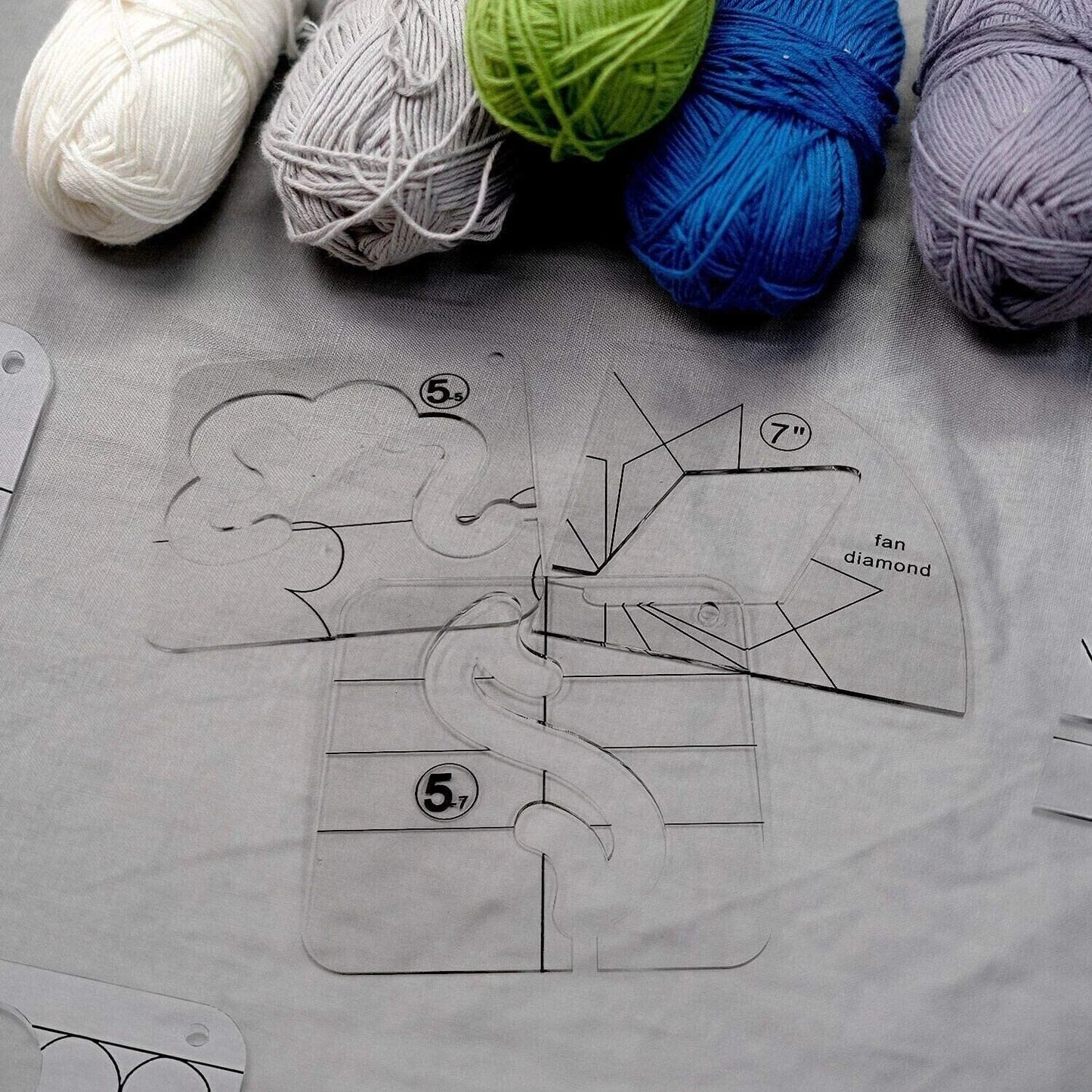 StitchGuide – Free Motion Garment Ruler Set
