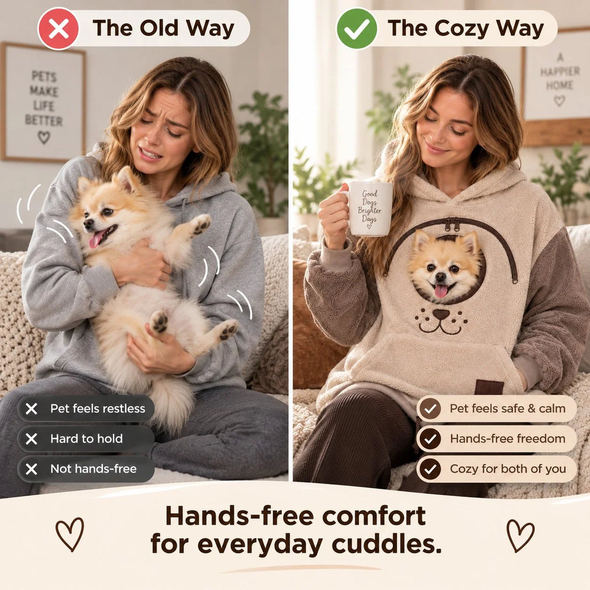 WarmWhiskers – Cozy Cat & Small Dog Hoodie