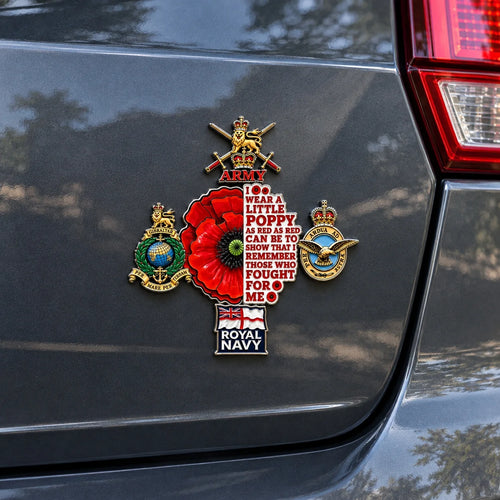 RemembranceDrive – British Armed Forces Poppy Car Emblem