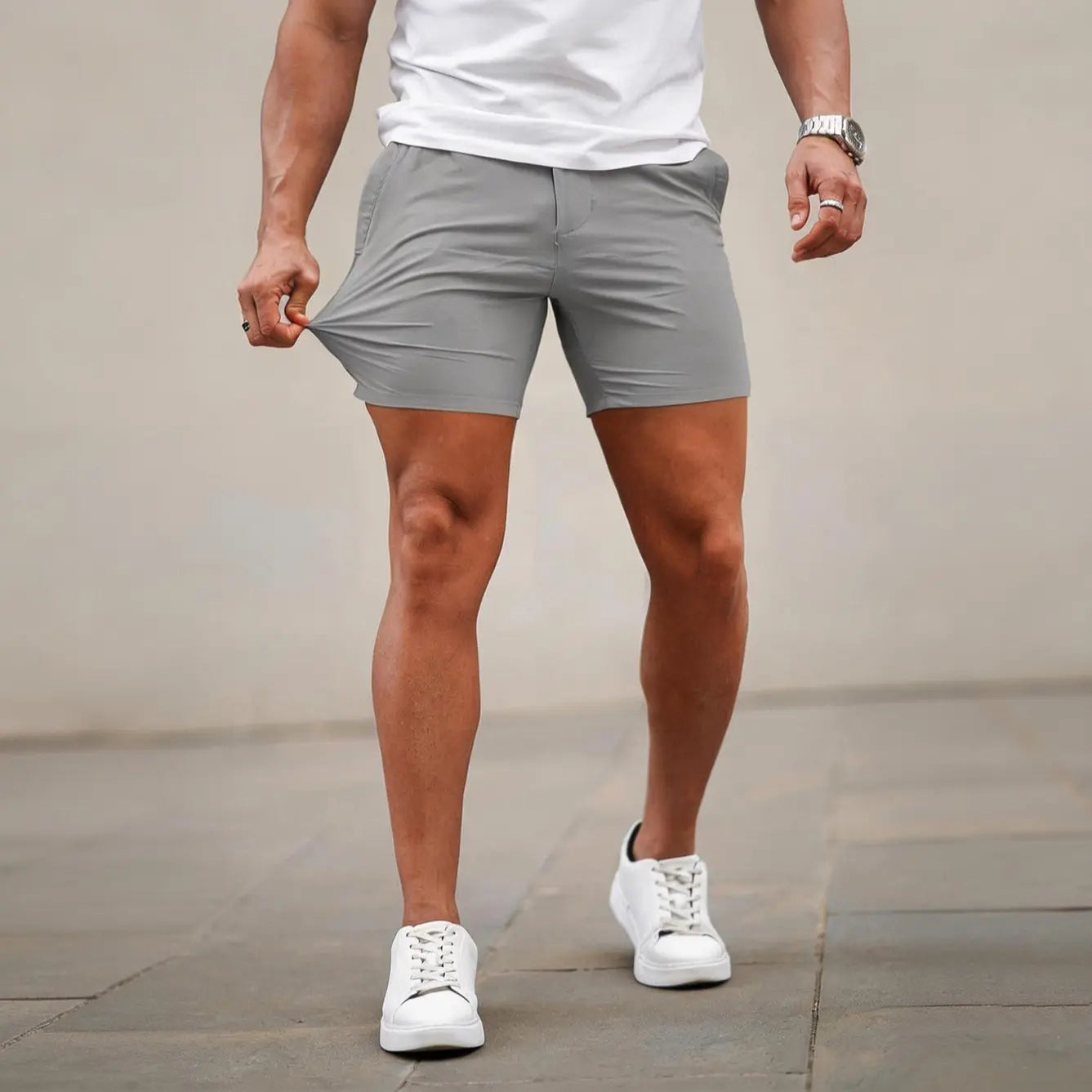 FlexStride – Modern Tapered Casual Chino Shorts