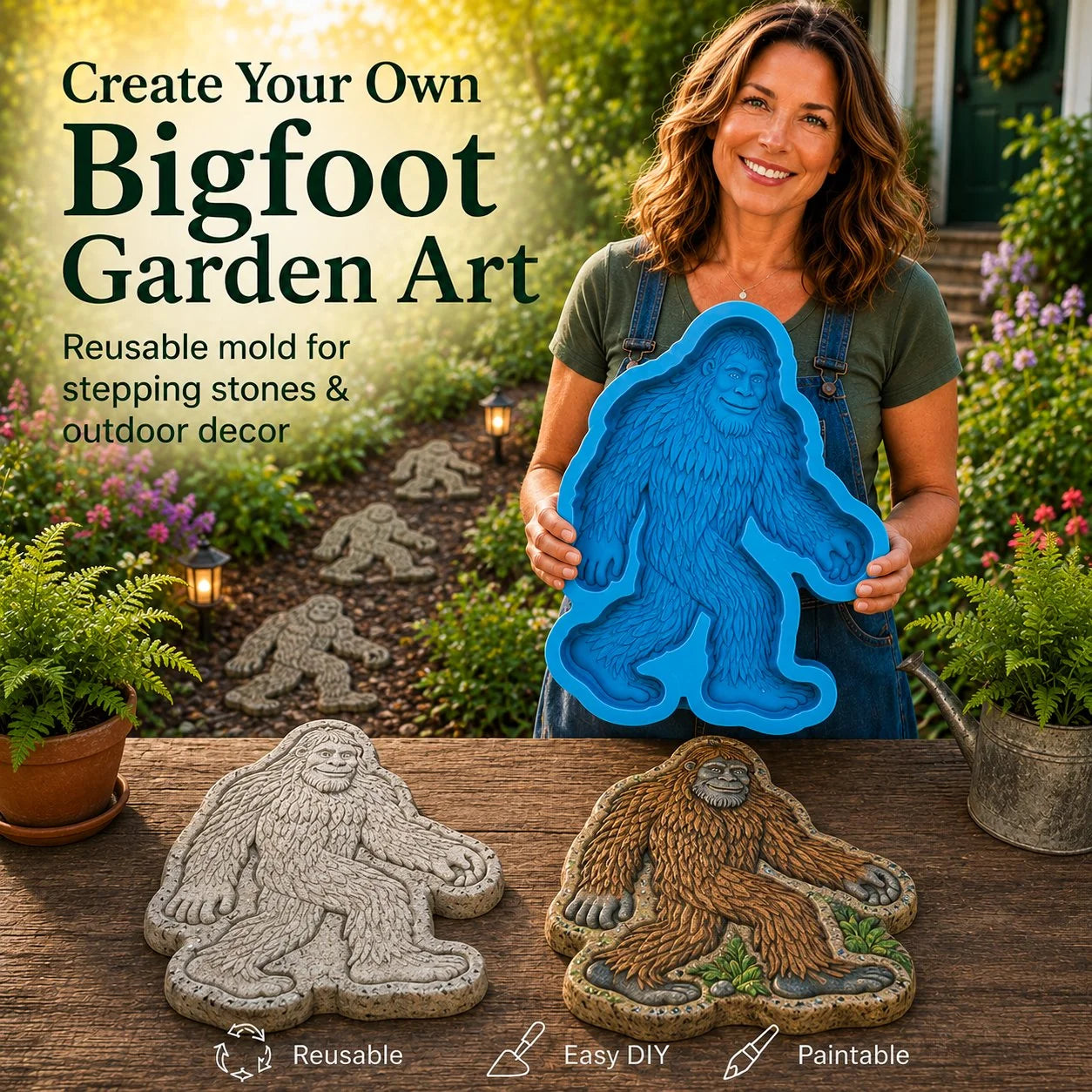 GardenCraft – Reusable Stepping Stone Art Mold