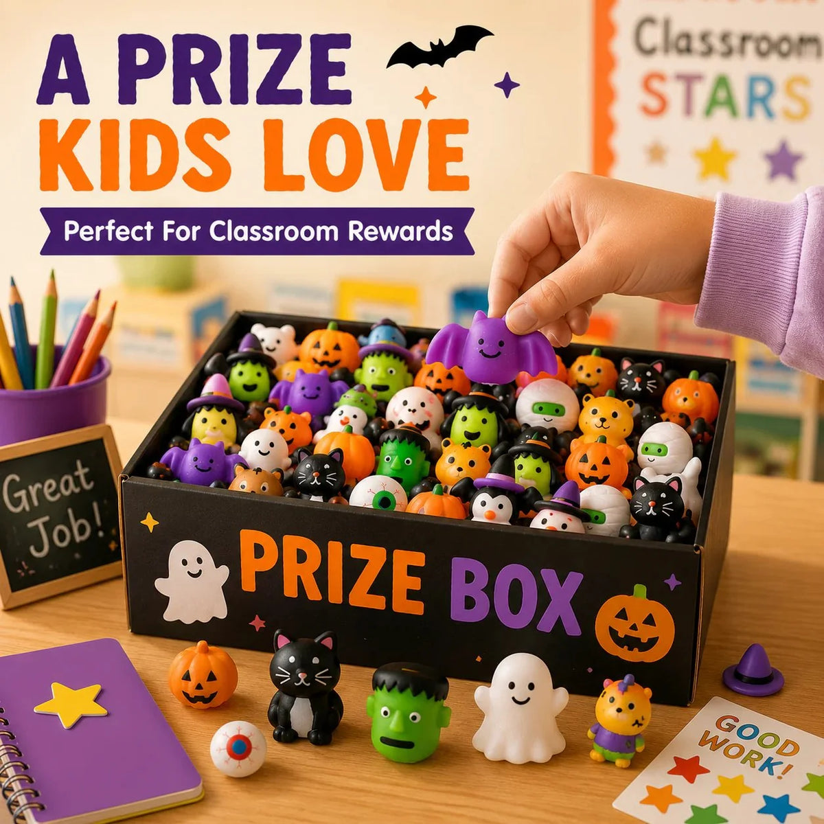 SpookJoy – 30-Piece Halloween Mochi Squishy Toy Set