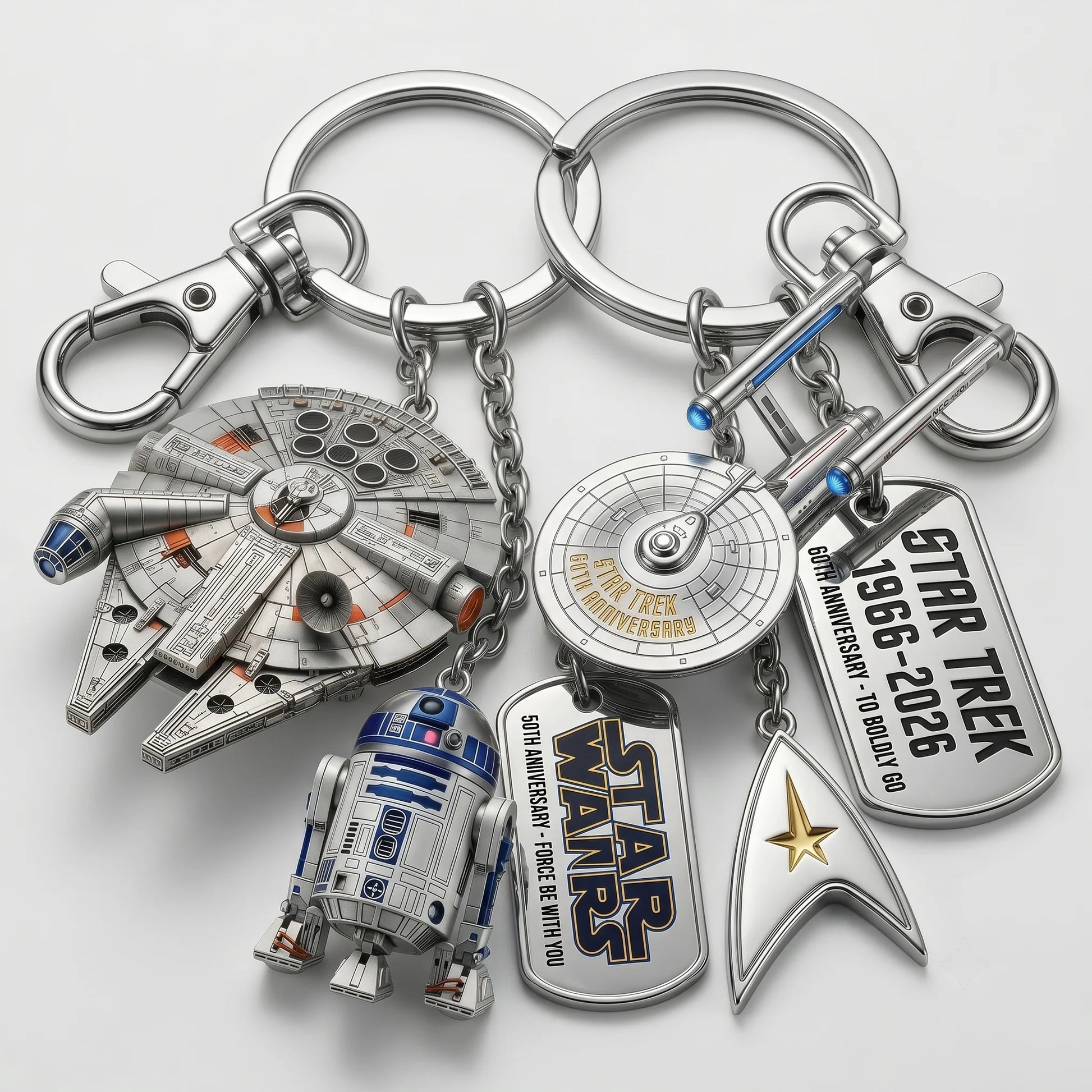 OrbitForce – Detailed 3D Star Trek Metal Keychain