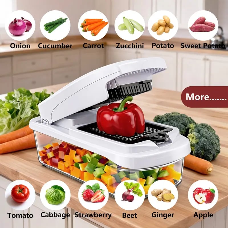 Multifunctional Vegetable Cutter - Green