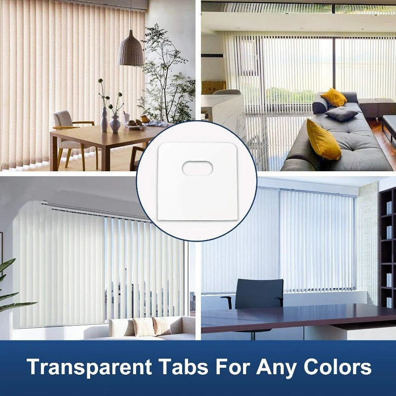 SlotSentry – Clear Vertical Blind Repair Tabs