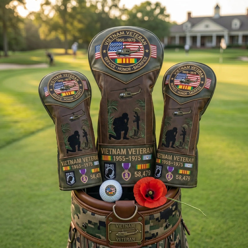ValorGuard – Vietnam Veteran Leather Golf Head Cover