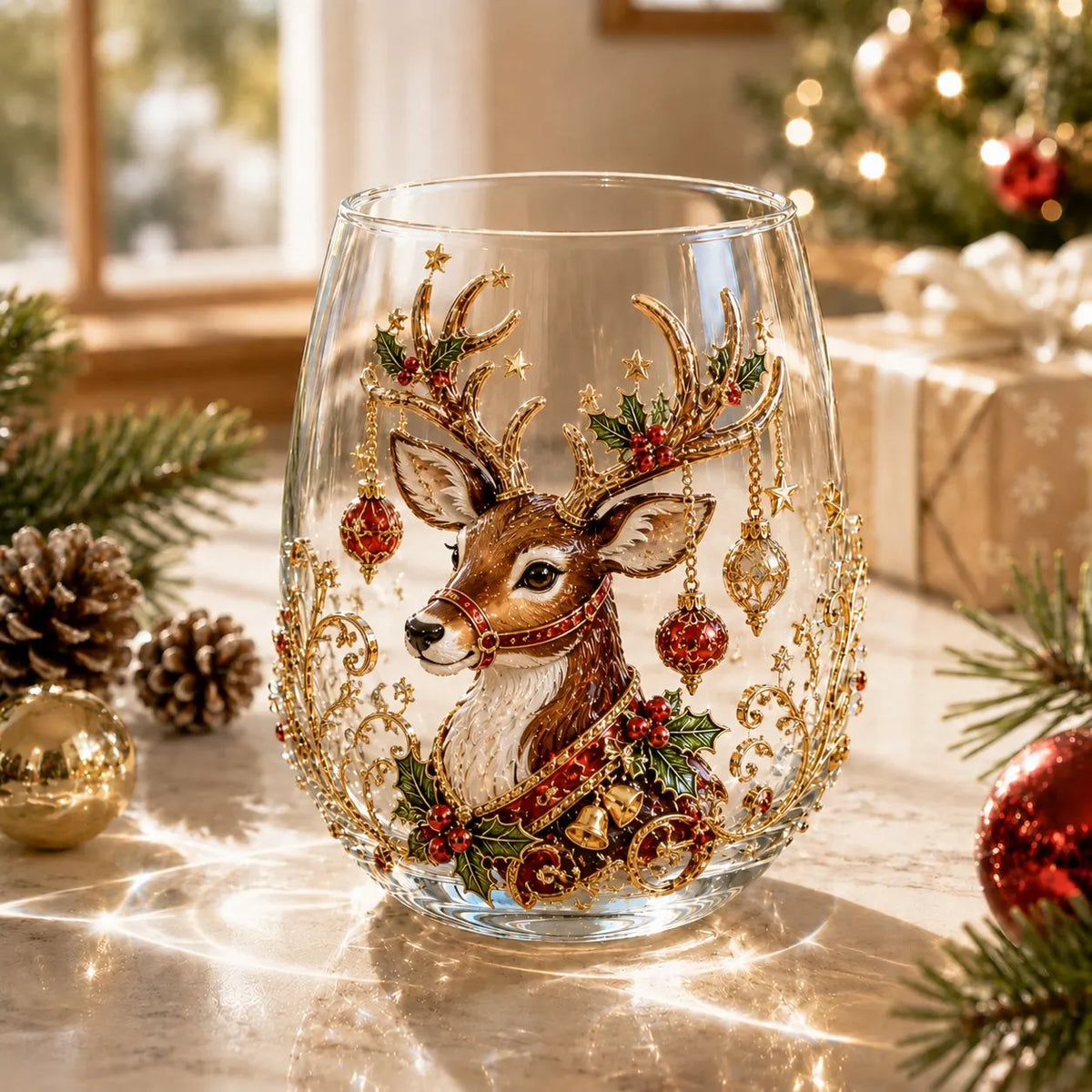 SantaSip – Festive 3D Christmas Glass