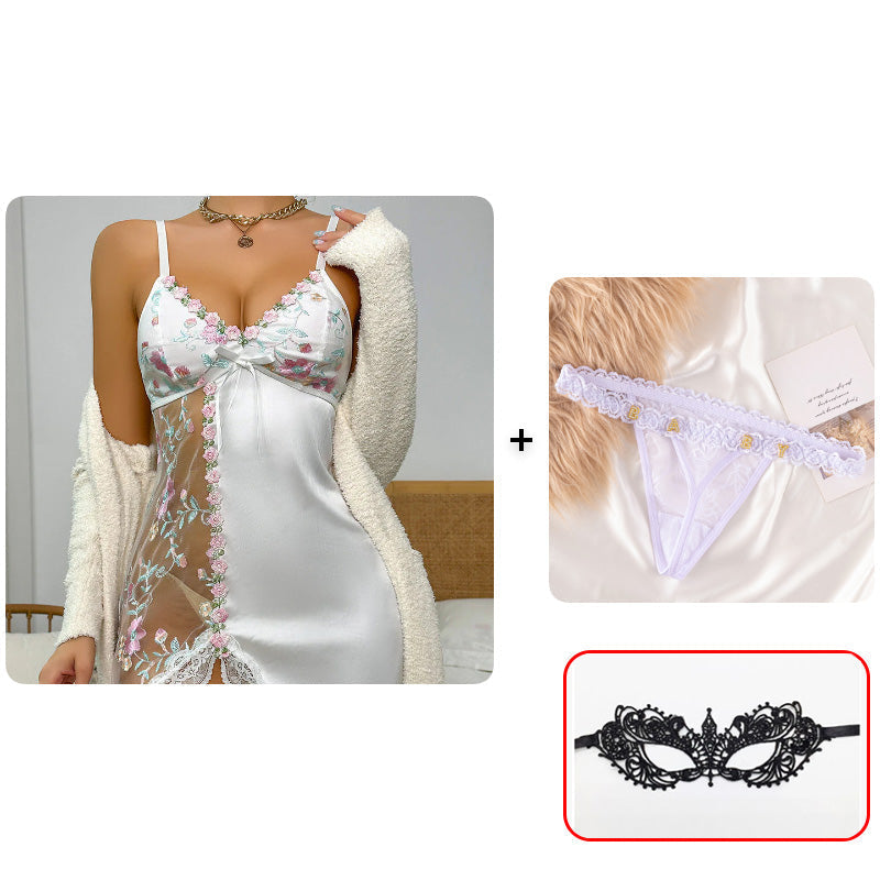 BelleAllure – Romantic Sheer Lace Sleepwear