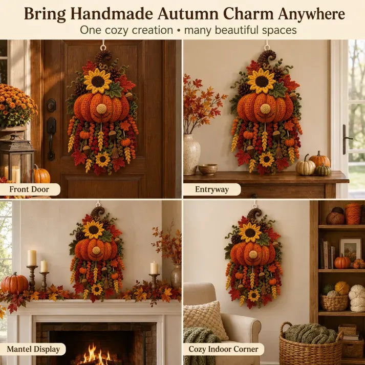 CraftBloom – Seasonal 3D Crochet Door Hanger Kit