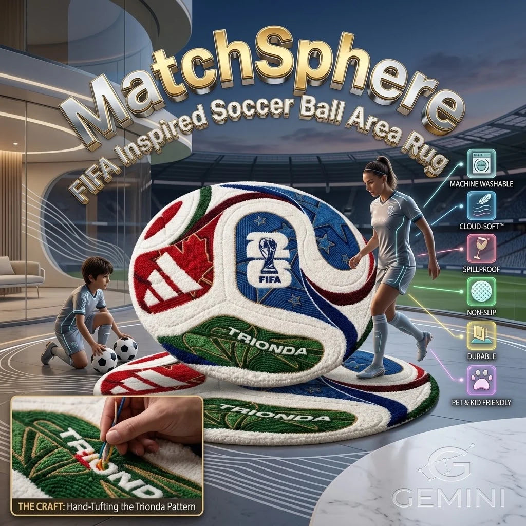 MatchSphere – FIFA Inspired Soccer Ball Area Rug