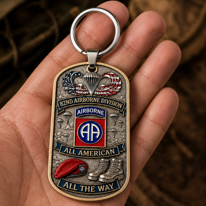 LegacyDrop – Premium Airborne Military Tribute Keychain