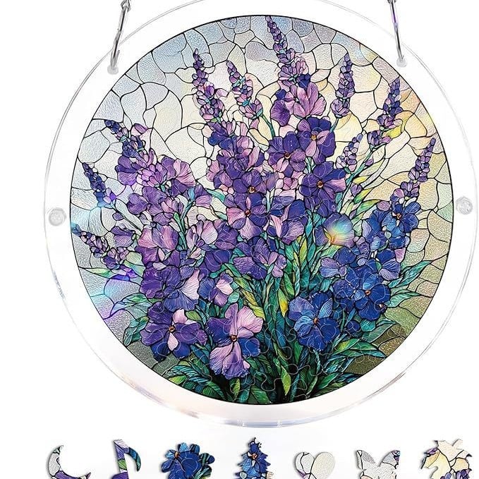 EmeraldFlame – Acrylic 80 Pcs Suncatcher Puzzle