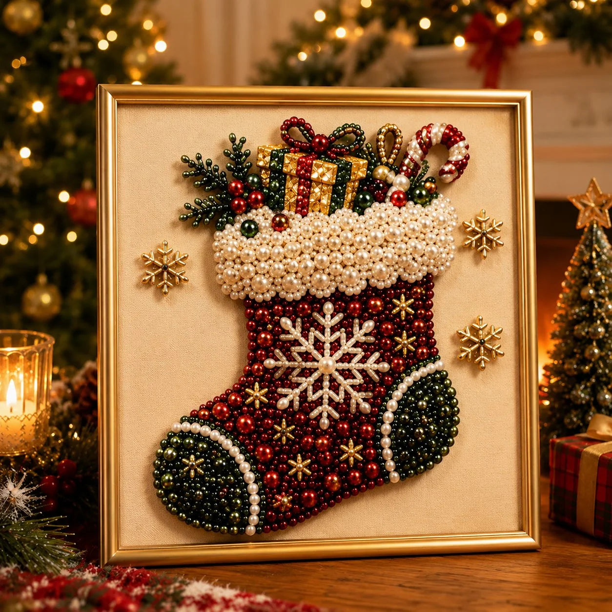 PearlCraft – Premium 3D Christmas Diamond Painting Kit
