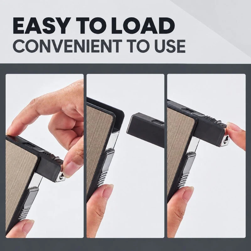 DualSpark – 3-in-1 Cigarette Case & Dual-Ignition Lighter
