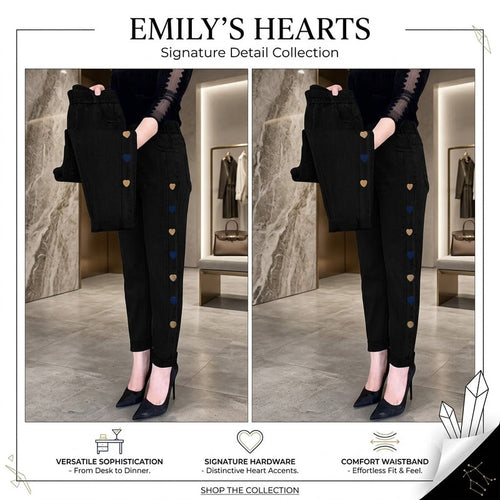 DenimLuxe – Heart Stitch Everyday Denim Jeans