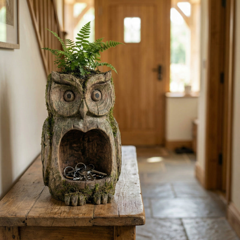 NatureNest – Dual Purpose Owl Bird Feeder Planter