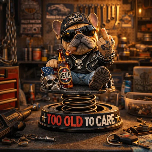 DashMood – “Too Old To Care” Dashboard Bobblehead