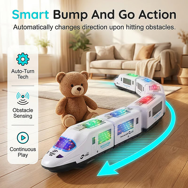 TurboTrack – Interactive Electric Bullet Train Adventure Toy