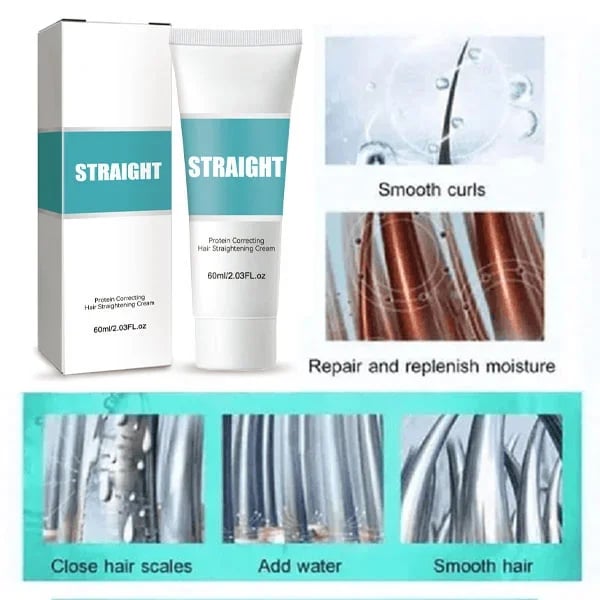 🔥 Hot Sale 48% OFF 🔥 - Silk & Gloss Hair Straightening Cream