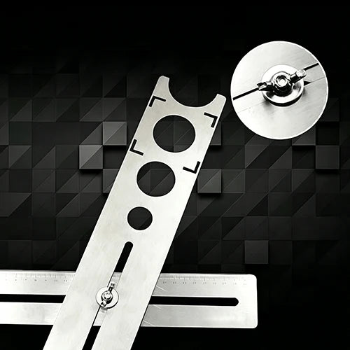 TileCraft – Stainless Steel Hole Marking Ruler